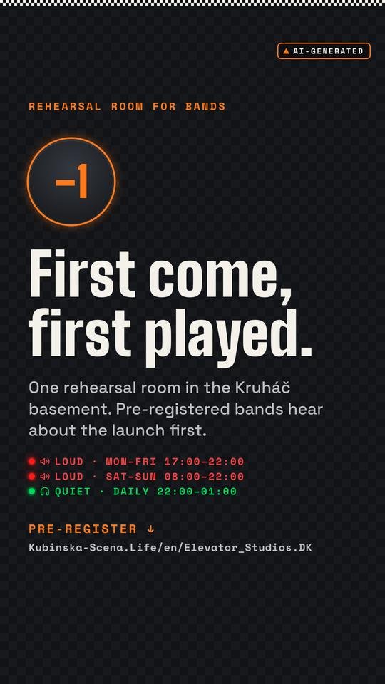 First come, first played. (story). Elevator_Studios.DK visual, AI-generated.